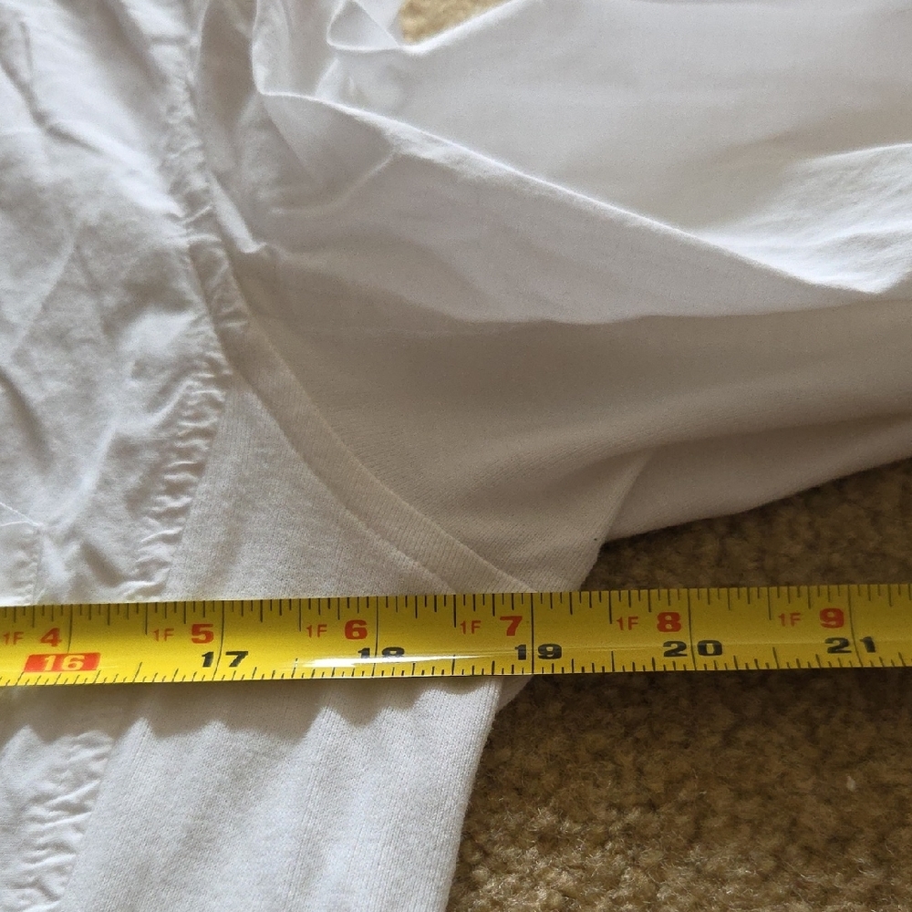 Eileen Fisher Crisp White Blouse Button Down Shirt 100% Organic Cotton Sz XS - Picture 12 of 16